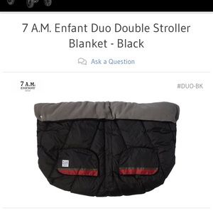 7 am double stroller blanket